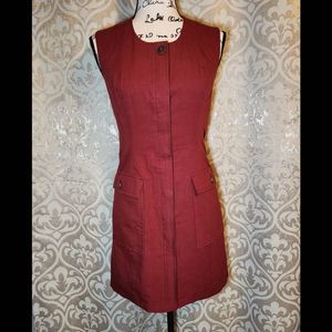 Jenni Kayne Button Up Sleeveless Mini Dress